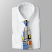 モンドリアンインスパイアデザイン付きネクタイスタイリッシュA ネクタイ (タイ)