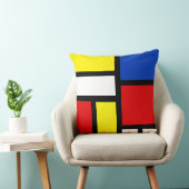 モンドリアンインスパイア抽象芸術装飾用クッション クッション (椅子)