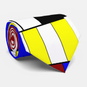 モンドリアンカラフルスタイル（赤、青、黄） ネクタイ (ロール)