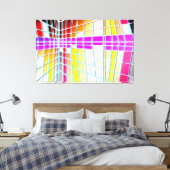 モンドリアンシティ10 キャンバスプリント (インサイチュ (寝室))