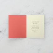 モンドリアンシンプルカラーブロック卒業写真 サンキューカード (内部)