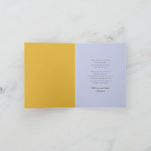 モンドリアンシンプルカラーブロック卒業写真 サンキューカード (内部)