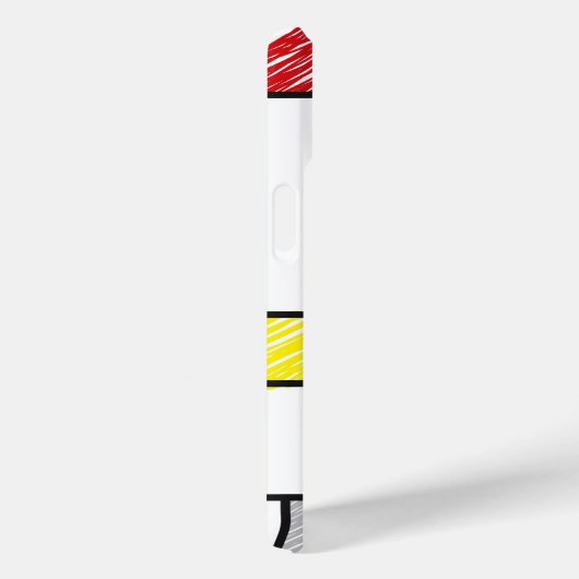 モンドリアンスクライブズミニマリストデスティールモダンアート Case-Mate iPhoneケース (裏面 / 右)