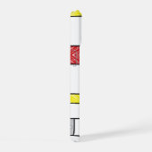 モンドリアンスクライブズミニマリストデスティールモダンアート iPhone 15ケース (右側面)