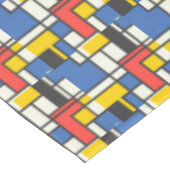 モンドリアンスタイルの色ブロック テーブルクロス (アングル)