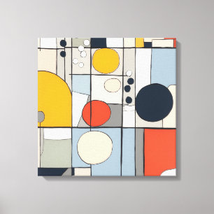モンドリアンスタイルキャンバスのアート2 キャンバスプリント