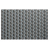 モンドリアンスタイルグレーブルー抽象芸術幾何モダン図形 ファブリック (ヤード)