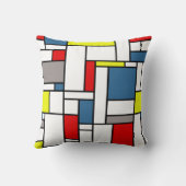 モンドリアンスタイルデザイン クッション (裏面)