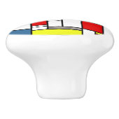 モンドリアンスタイルデザイン セラミックノブ (側面)