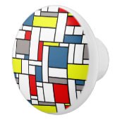 モンドリアンスタイルデザイン セラミックノブ (右)