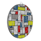 モンドリアンスタイルデザイン ダーツボード (正面左)