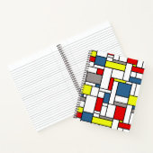 モンドリアンスタイルデザイン ノートブック (内部)