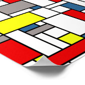 モンドリアンスタイルデザイン ポスター (角)