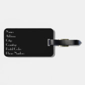 モンドリアンスタイルデザイン ラゲッジタグ (裏面横)