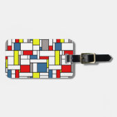 モンドリアンスタイルデザイン ラゲッジタグ (正面横)