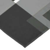 モンドリアンスタイルパターン白黒グレージオメトリック テーブルクロス (アングル)