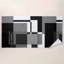 モンドリアンスタイル抽象芸術モダンパターン白黒