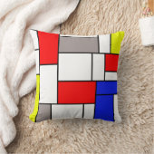 モンドリアンスタイル クッション (ブランケット)