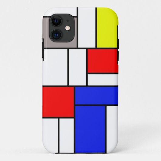 モンドリアンスタイル Case-Mate iPhoneケース (裏面)