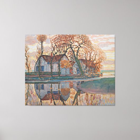 モンドリアンファームデュイベンドレッ絵画チズ キャンバスプリント (正面)