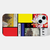 モンドリアンミニマリスト幾何パーソナライズされた写真 Case-Mate iPhoneケース (裏面 (横))