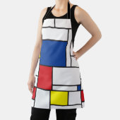 モンドリアンミニマル幾何学デスティールモダンアート エプロン (インサイチュ)