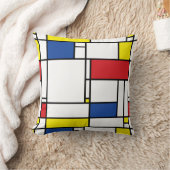 モンドリアンミニマル幾何学デスティールモダンアート クッション (ブランケット)