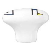 モンドリアンミニマル幾何学デスティールモダンアート セラミックノブ (側面)