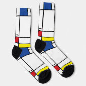 モンドリアンミニマル幾何学デスティールモダンアート ソックス (右)