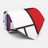 モンドリアンミニマル幾何学デスティールモダンアート ネクタイ (ロール)