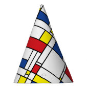 モンドリアンミニマル幾何学デスティールモダンアート パーティーハット (右)