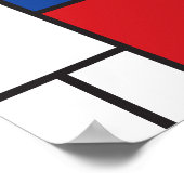 モンドリアンミニマル幾何学デスティールモダンアート ポスター (角)