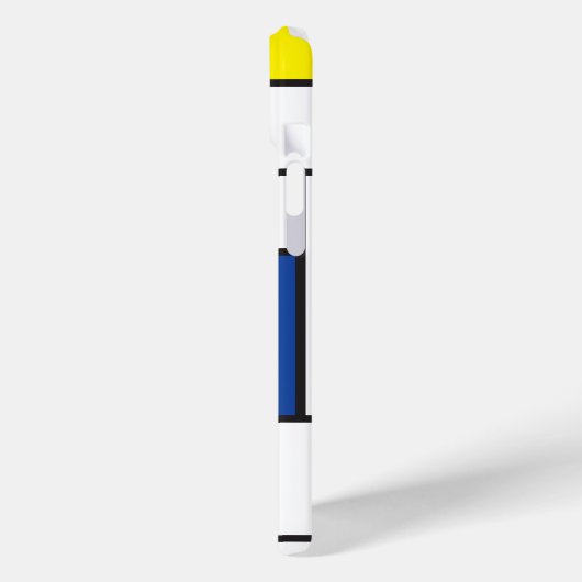 モンドリアンミニマル幾何学デスティールモダンアート Case-Mate iPhoneケース (裏面 / 左)