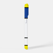 モンドリアンミニマル幾何学デスティールモダンアート iPhone 15ケース (右側面)