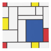 モンドリアンミニマルDe Stijl Geo モダン Art写真 フォトキューブ (正面)