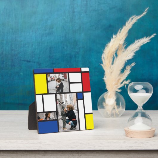 モンドリアンミニマルDe Stijl Geo モダン Art写真 フォトプラーク (インサイチュ)