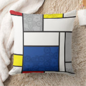 モンドリアンレトロサークルミニマリストデスティールモダンアート クッション (ブランケット)