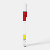 モンドリアンレトロサークルミニマリストデスティールモダンアート iPhoneケース (右側面)