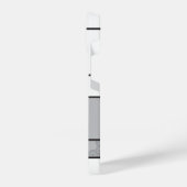 モンドリアンレトロサークルミニマリストデスティールモダンアート iPhoneケース (左側面)