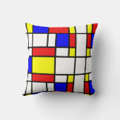 モンドリアン刺激を受けた クッション (裏面)