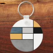 モンドリアン刺激 キーホルダー (正面)