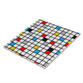 モンドリアン幾何学的ミニマリスト組成モダン タイル (側面)