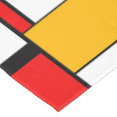 モンドリアン幾何学的ミニマリスト組成モダン テーブルクロス (アングル)