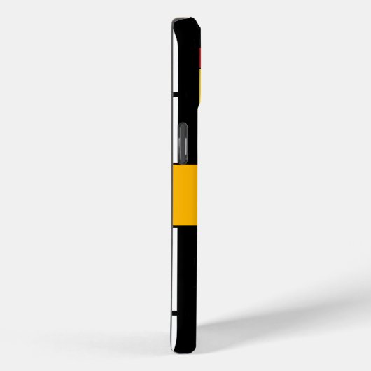 モンドリアン幾何学的ミニマリスト組成モダン Case-Mate iPhoneケース (裏面 / 右)