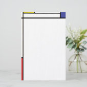モンドリアン文具 便箋 (スタンド正面)