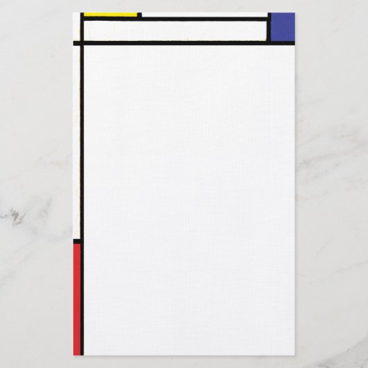 モンドリアン文具 便箋 (正面)