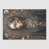 モンドリアン様式のモダンな女性 ティシューペーパー 薄葉紙 (正面)