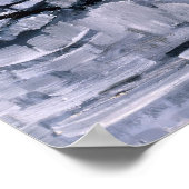 モンドリアン灰色の木 ポスター (角)