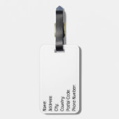 モンドリアン猫 ラゲッジタグ (裏面縦)