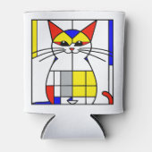 モンドリアン猫 缶クーラー (正面)